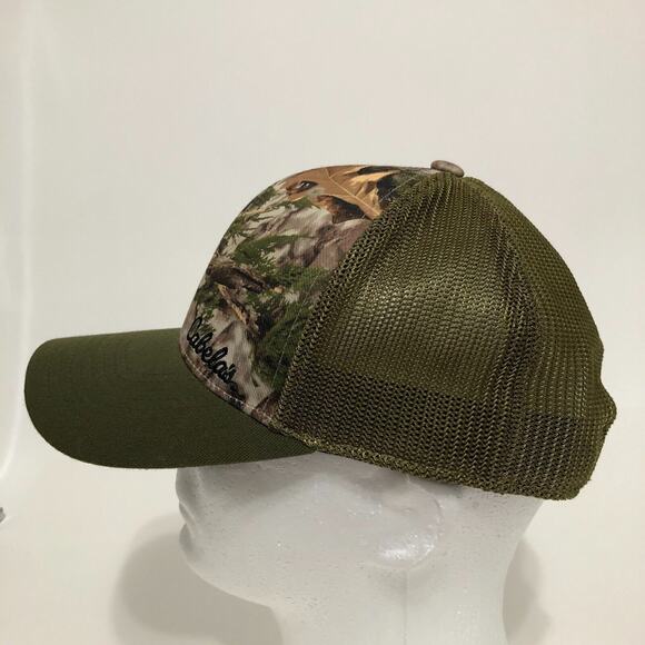 Cabela's Trucker Hat Snapback Camo Mesh Cap One Size Fits All Hunting Vintage - Picture 5 of 11